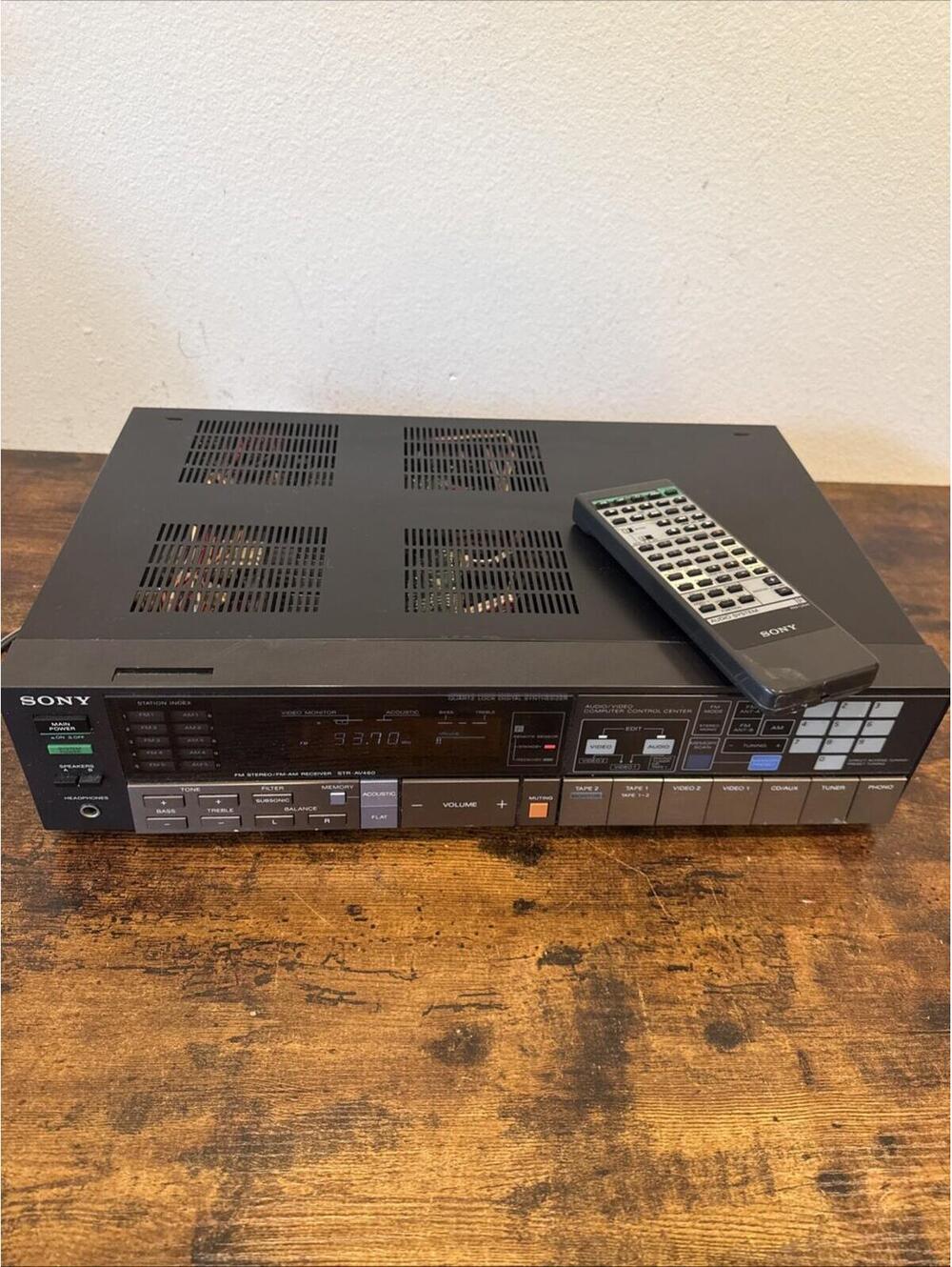 Sony STR‑AV460 Stereo Receiver — W / Remote Bundle Excellent EUC — Fully Tested